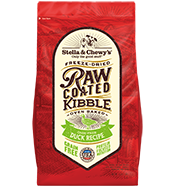 Stella &amp; Chewy&#39;s Raw Coated Kibble Duck Recipe Grain-Free Dry Dog Food - 3.5 Pound