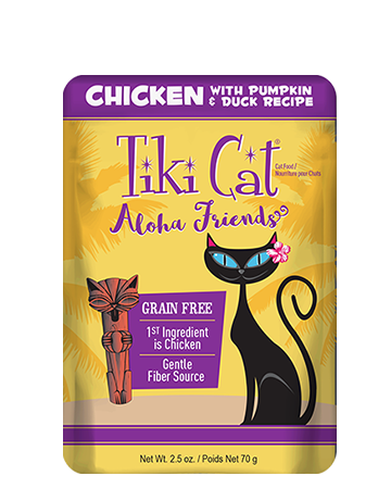 Tiki Cat Aloha Friends Chicken with Pumpkin &amp; Duck Grain-Free Wet Cat Food - 2.5 oz. Pouch