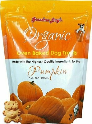 Grandma Lucy&#39;s Organic Oven-Baked Dog Treats Pumpkin Recipe 14oz