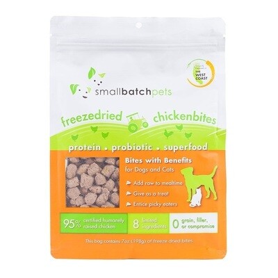 Small Batch Freeze-Dried Small Chicken Bites Dog Treats - 7 oz.