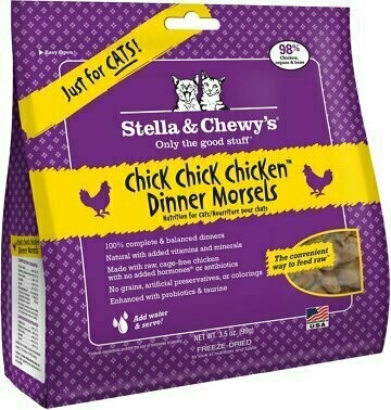 Stella &amp; Chewy&#39;s Chick Chick Chicken Dinner Grain-Free Freeze-Dried Cat Food - 18oz bag