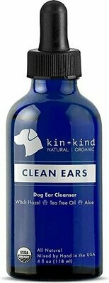 Kin+kind Clean Ears Dog Ear Cleanser 4 oz.
