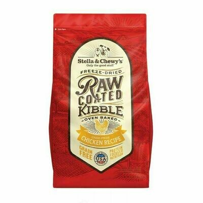 Stella &amp; Chewy&#39;s Raw Coated Kibble Chicken Recipe Grain-Free Dry Dog Food - 22 Pound