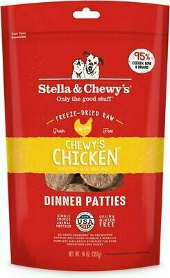 Stella &amp; Chewy&#39;s Chewy&#39;s Chicken Dinner Patties Grain-Free Freeze-Dried Dog Food - 14oz