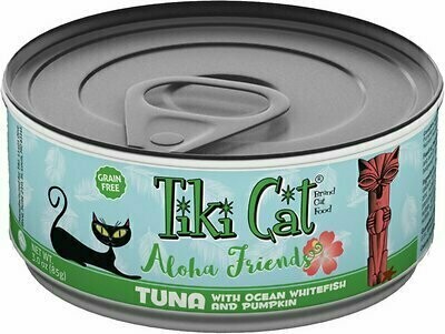 Tiki Cat Aloha Friends Tuna with Ocean Whitefish &amp; Pumpkin Grain-Free Wet Cat Food - 3 oz. Can