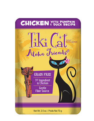 Tiki Cat Aloha Friends Chicken with Pumpkin &amp; Duck Grain-Free Wet Cat Food - 2.5 oz. Pouch