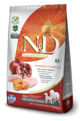 Farmina N&amp;D Pumpkin Chicken &amp; Pomegranate Adult Medium &amp; Maxi Dog Dry Food 5.5lbs