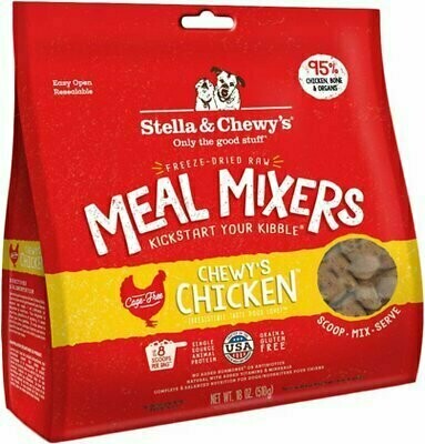 Stella &amp; Chewy&#39;s Chewy&#39;s Chicken Meal Mixers Grain-Free Freeze-Dried Dog Food - 18 oz. bag