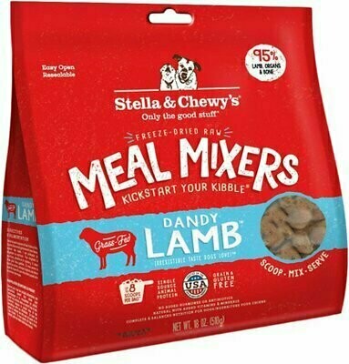 Stella &amp; Chewy&#39;s Dandy Lamb Meal Mixers Grain-Free Freeze-Dried Dog Food - 18 oz. bag