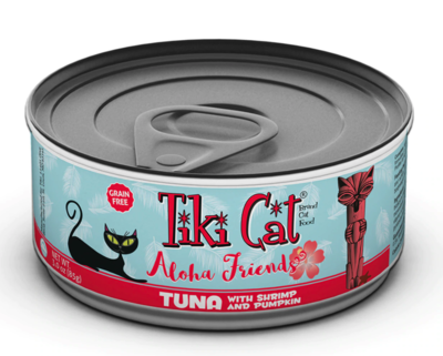 Tiki Cat Aloha Friends Tuna with Shrimp &amp; Pumpkin Grain-Free Wet Cat Food - 3 oz. Can