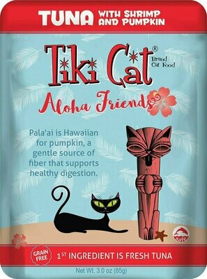 Tiki Cat Aloha Friends Tuna with Shrimp &amp; Pumpkin Grain-Free Wet Cat Food - 3 oz. Pouch