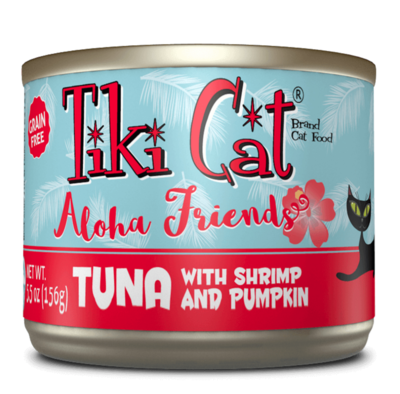 Tiki Cat Aloha Friends Tuna with Shrimp &amp; Pumpkin Grain-Free Wet Cat Food - 5.5 oz. Can