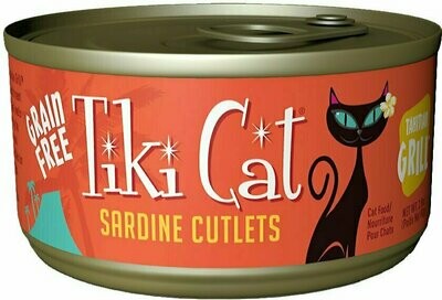 Tiki Cat Tahitian Grill Sardine Cutlets Grain-Free Canned Cat Food - 6 oz.