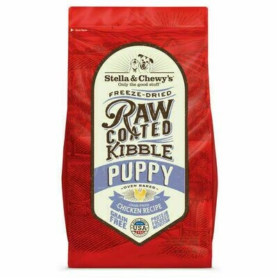 Stella &amp; Chewy&#39;s Raw Coated Kibble Puppy Chicken Recipe Grain-Free Dry Dog Food - 22 Pound