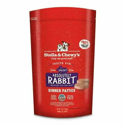 Stella &amp; Chewy&#39;s Raw Frozen Dog Food Absolutely Rabbit Dinner