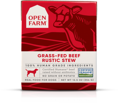 Open Farm Dog Grass Fed Beef Rustic Stew  12.5oz