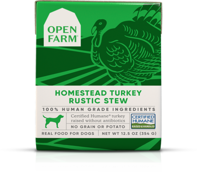 Open Farm Dog Homestead Turkey Rustic Stew 12.5oz