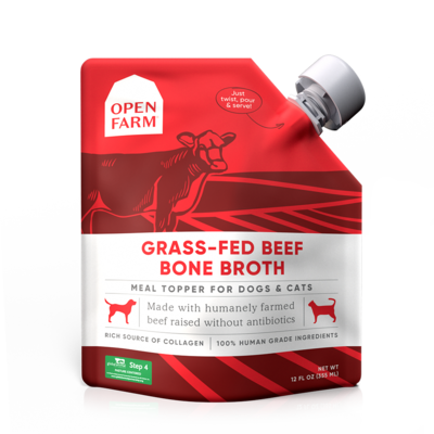 Open Farm Grass Fed Beef Bone Broth 12oz