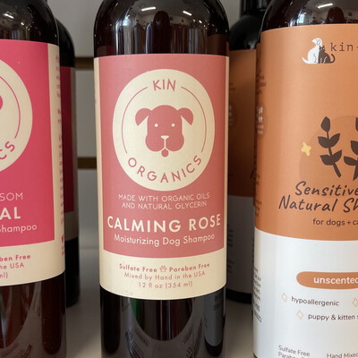 Kin+kind Calming Rose Dog &amp; Cat Shampoo, 12 Fl oz.