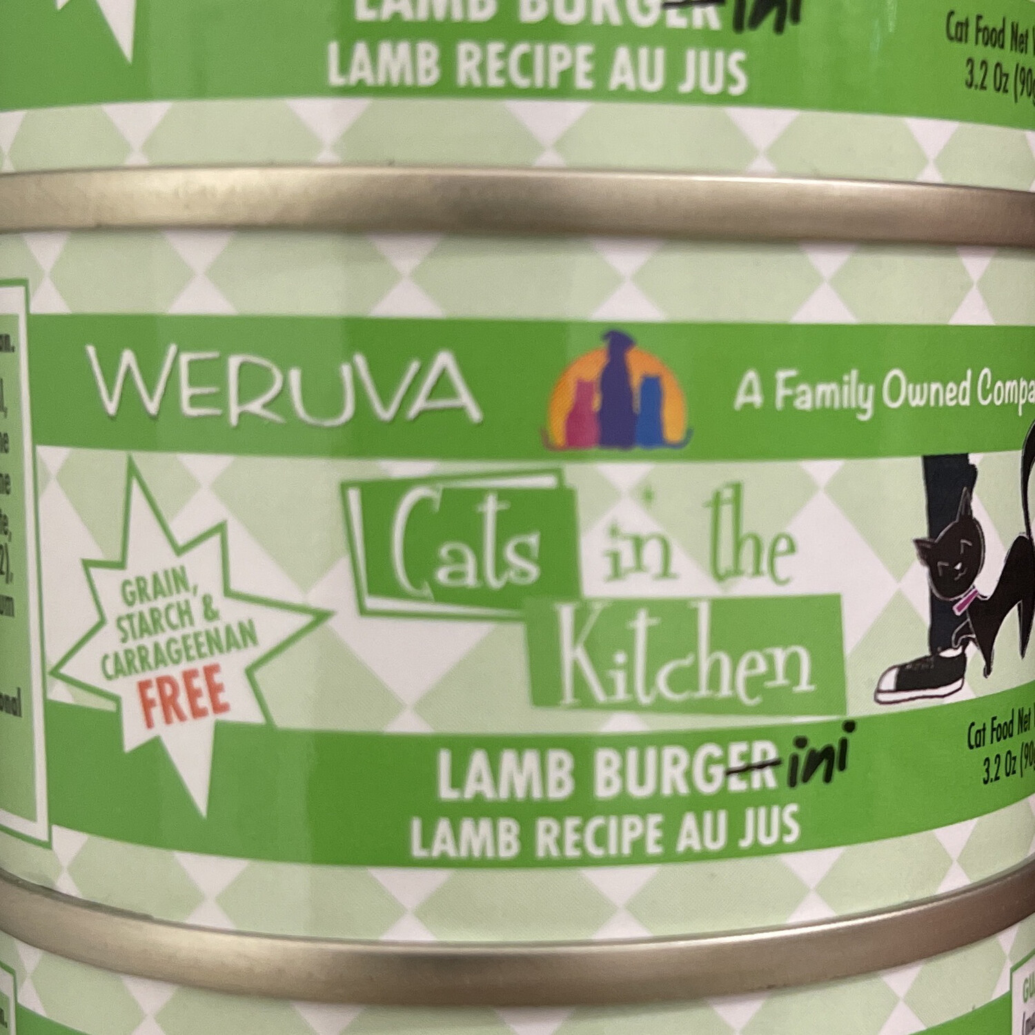 Weruva Cat - Cats in the Kitchen Lamb Burger 3.2oz