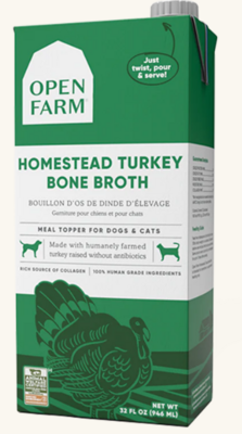 Open Farm Turkey Bone Broth 32oz