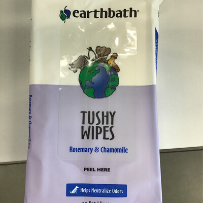 Earthbath Rosemary &amp; Chamomile Tushy Wipes 30ct