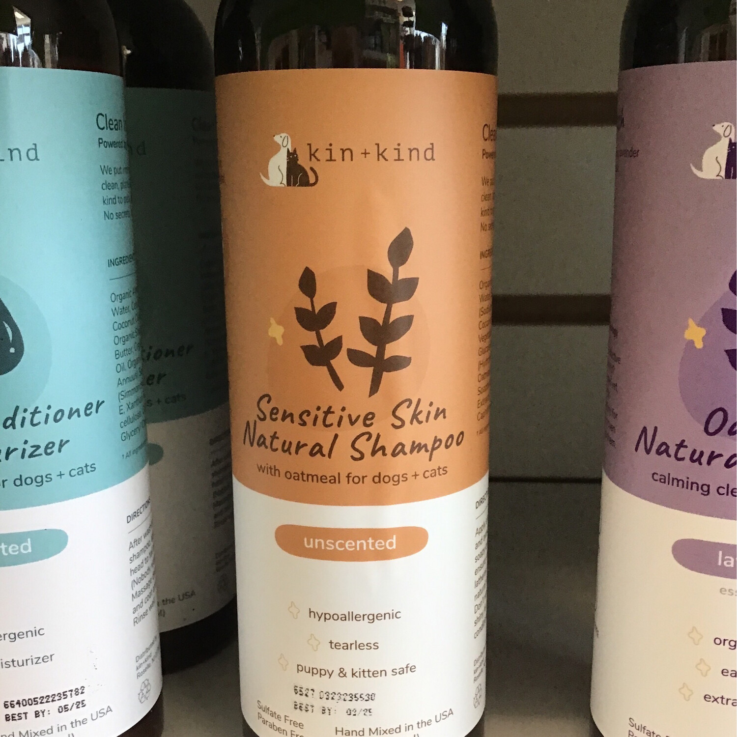 Kin &amp; Kind Unscented Sensitive Skin Shampoo 12oz