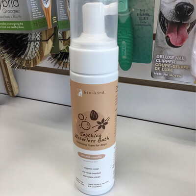 Kin &amp; Kind Soothing Almond Vanilla Waterless Bath Cleansing Foam 8oz