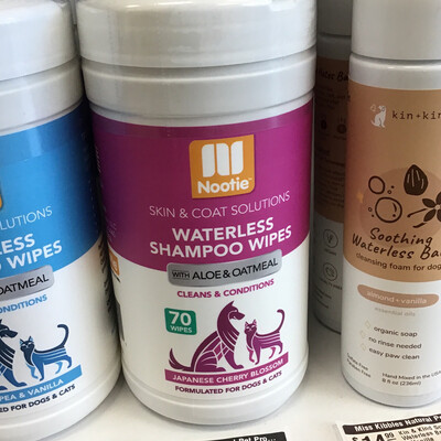 Nootie Waterless Japanese Cherry Blossom Shampoo Wipes 70ct