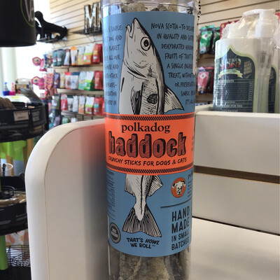 PolkaDog Haddock Crunchy Sticks for Dogs and Cats 2.5oz