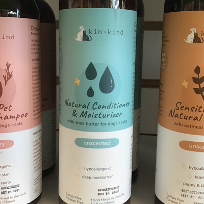 Kin &amp; Kind Unscented Natural Conditioner And Moisturizer 12oz