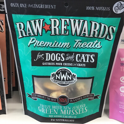 Northwest Naturals Freeze-Dried New Zealand Green Mussels 3oz