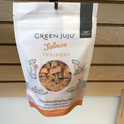 Green Juju Salmon Trainer Treats For Dogs &amp; Cats 2.5oz