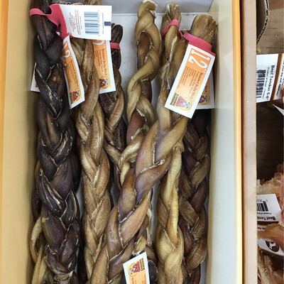 Barking Buddha 12&quot; Braided Bully Stick