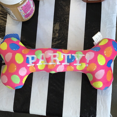 Huxley &amp; Kent Pink Party Bone Large