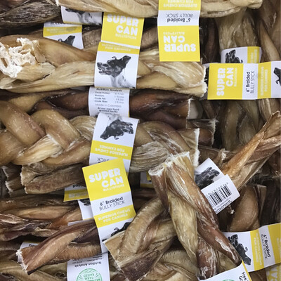 Supercan 6&quot; Braided Bully Stick