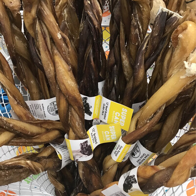 Supercan 12&quot; Braided Bully Stick