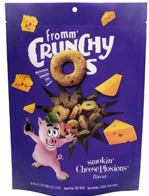 Fromm Crunchy O&#39;s Smokin&#39; CheesePlosion Dog Treats 26oz