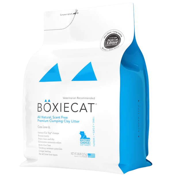 BoxieCat Scent Free Clumping Clay Litter 28lb