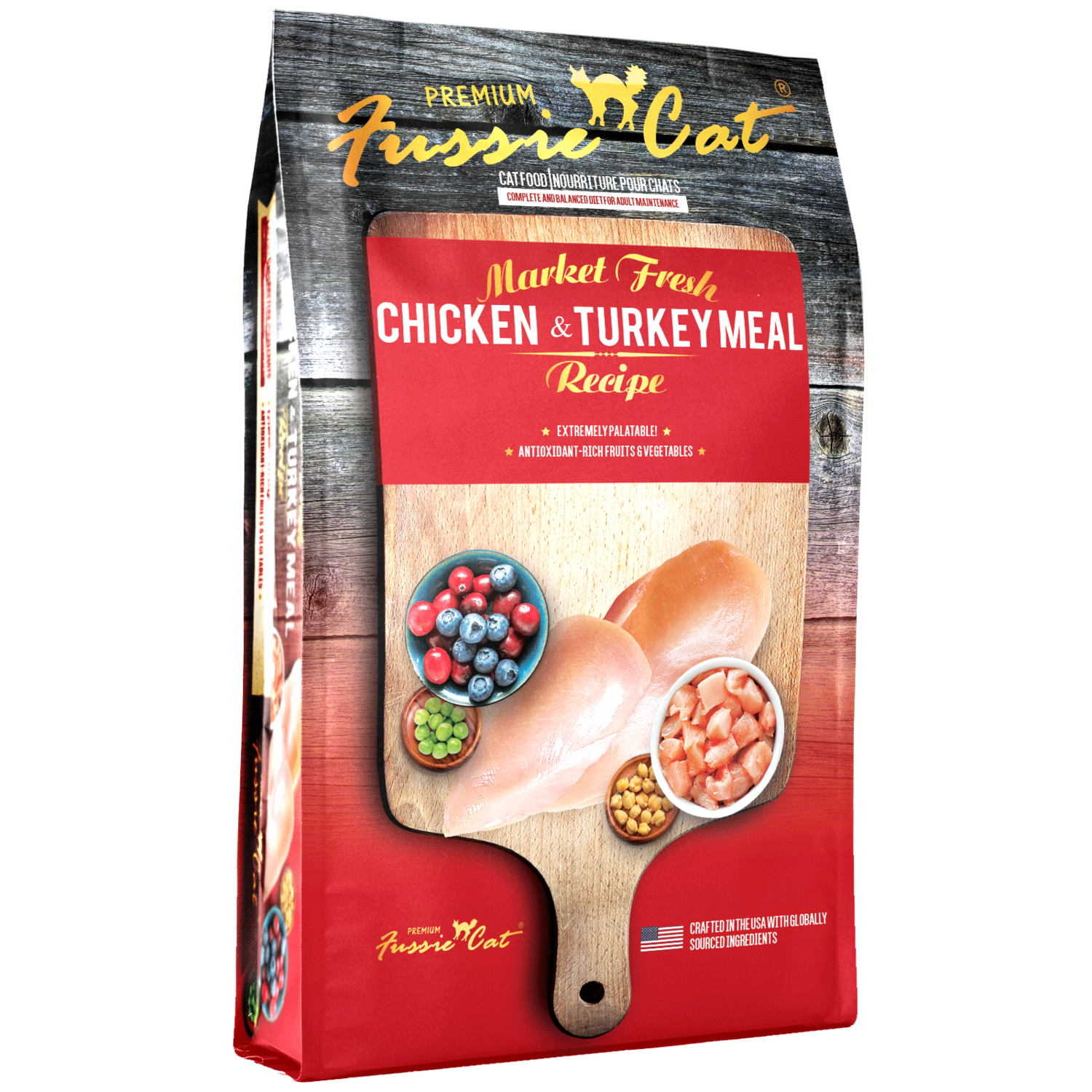 Fussie Cat Market Fresh - Chicken &amp; Turkey Meal Recipe 3.5lb