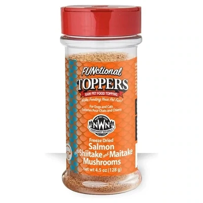 Northwest Naturals Functional Freeze-Dried Toppers - Salmon w/ Shiitake &amp; Maitake Mushrooms 4.5oz