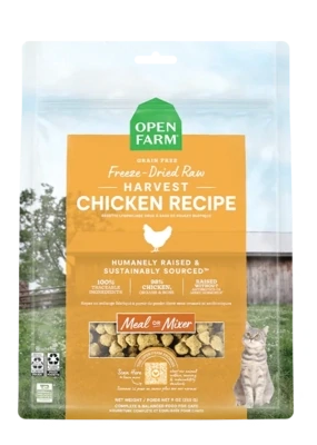 Open Farm Cat Freeze-Dried Raw Mixer Harvest Chicken Recipe 3.5oz