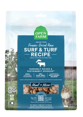 Open Farm Cat Freeze-Dried Raw Mixer Surf and Turf Recipe 3.5oz