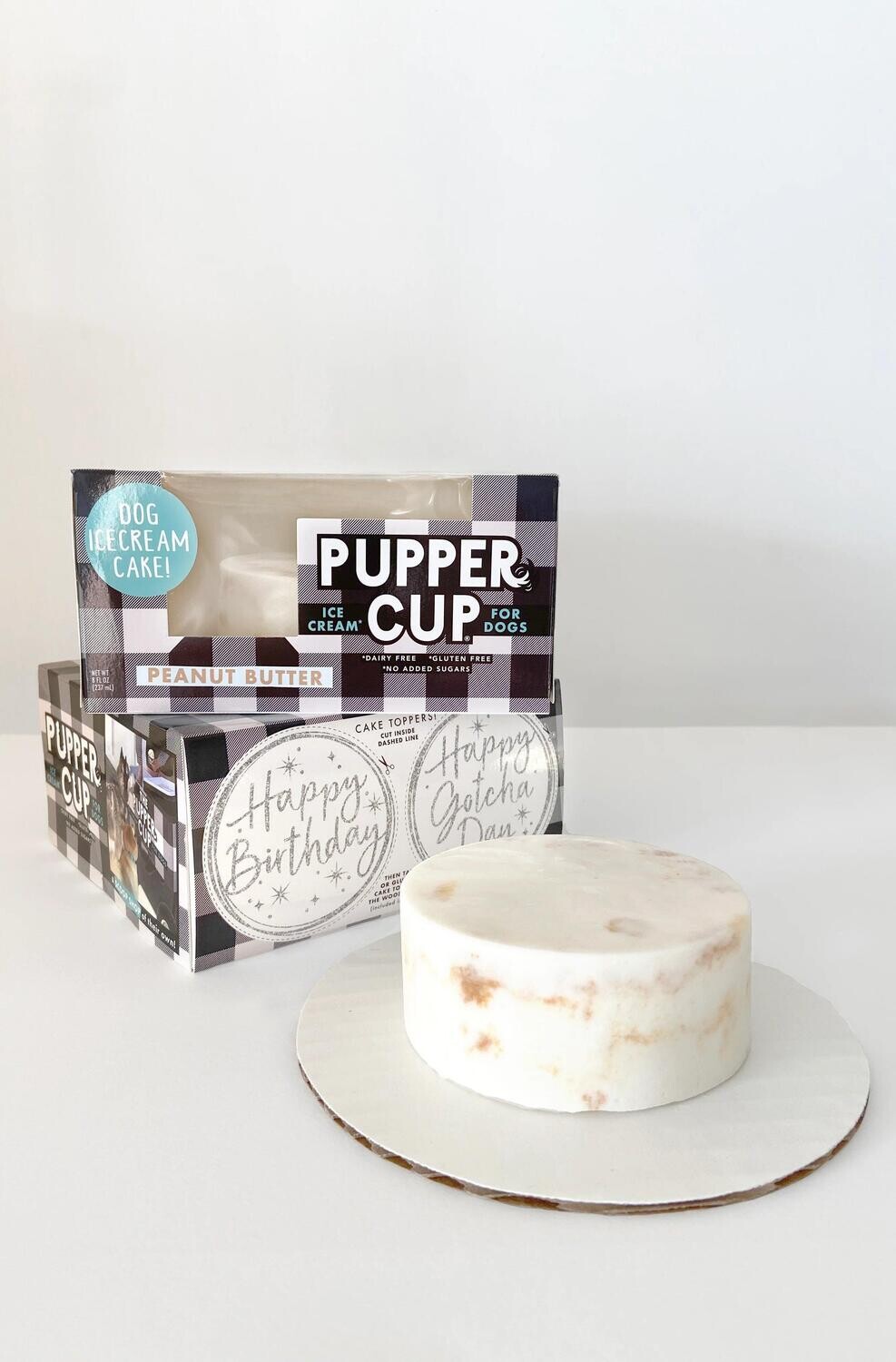 Pupper Cup Dog Ice Cream Cake Peanut Butter Flavor