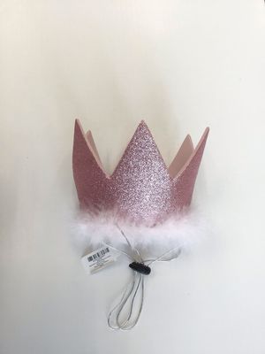 H&amp;K Party Crowns with SnugFit Pink LARGE