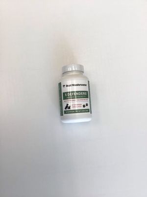 Real Mushrooms: 	5 Defenders Organic Mushroom Blend Capsules for Pets | 90 Capsules