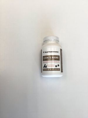 Real Mushrooms: Organic Lions Mane Extract Capsules for Pets | 120 Capsules