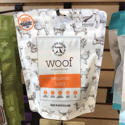 New Zealand Natural Pet Food - Woof Air-Dried Venison Lung Treat 1.76oz