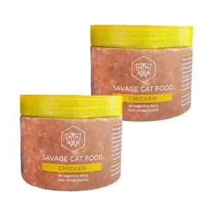 Savage Cat Chicken Salmon 12oz Tub