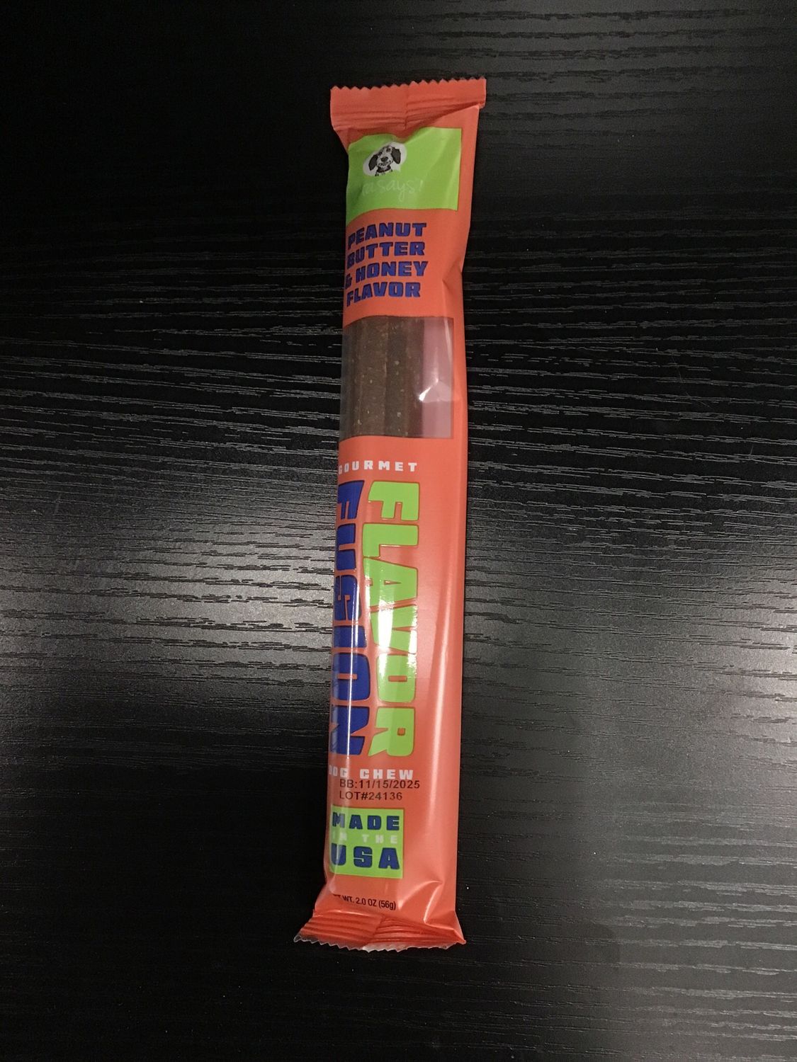 Etta Says Flavor Fusion Dog Chew Peanut Butter and Honey
